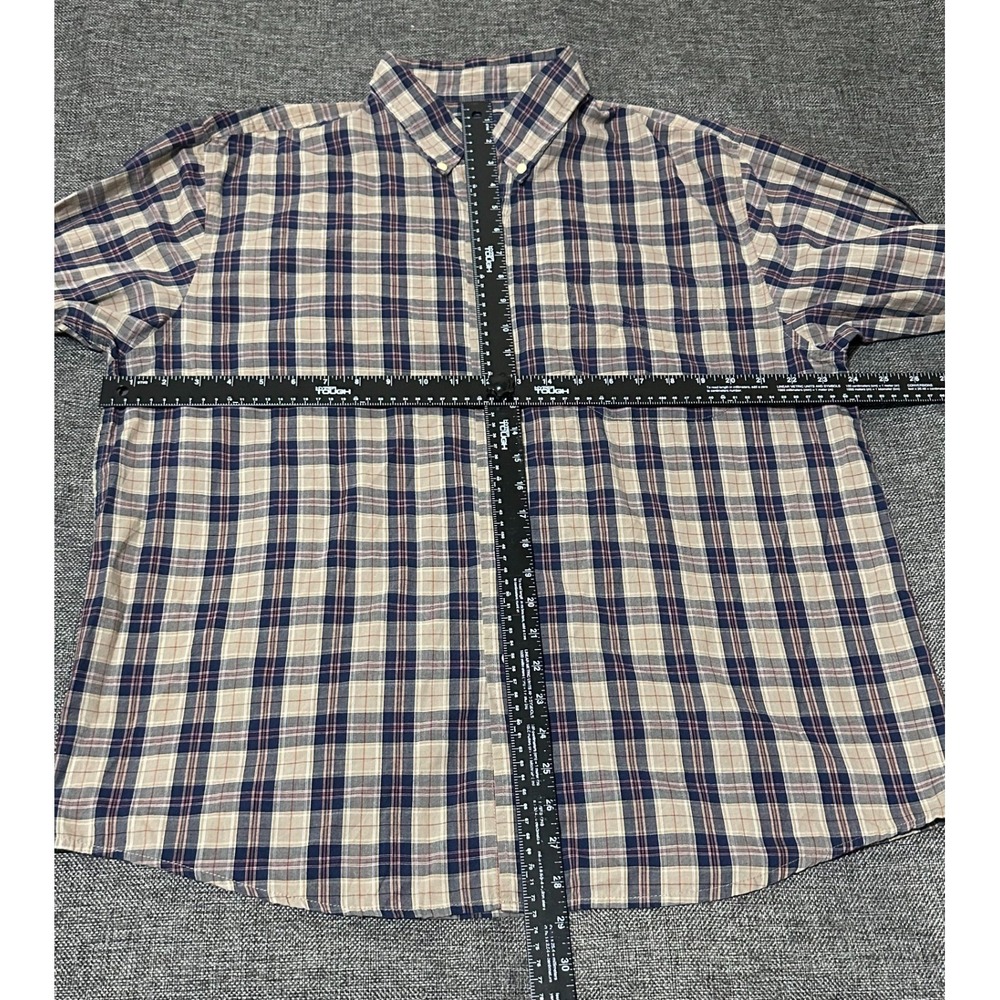 Basic Editions Men's L Plaid Long Sleeve Shirt‎ - Picture 2 of 5